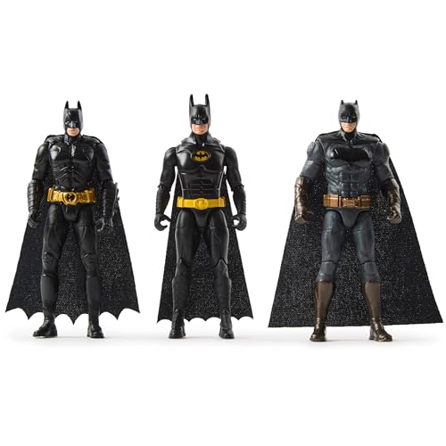 DC Comics, Batman 85th Special Edition Batman Action Figures 3-Pack, 4-inch, 85th Anniversary Collectible Kids Toys for Boys and Girls Ages 3 and Up - Image 1
