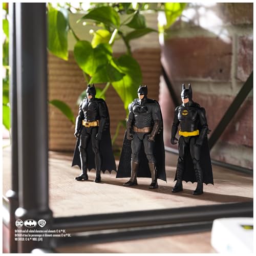 DC Comics, Batman 85th Special Edition Batman Action Figures 3-Pack, 4-inch, 85th Anniversary Collectible Kids Toys for Boys and Girls Ages 3 and Up - Image 3