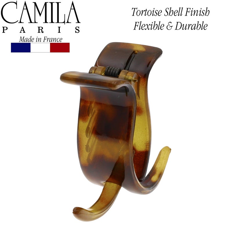 Camila Paris CP1432 French Hair Clip for Women, Tokyo 3 Teeth Ponytail Holder, Girls Hair Claw Clips Jaw Fashion Durable Styling Hair Accessories for Women, Strong Hold No Slip Grip, Made in France - Image 2