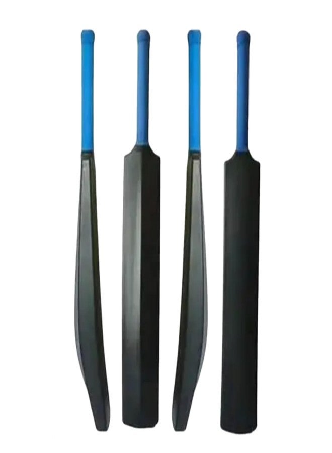 Manos Cricket Practice Bat, Black with Blue Handle, Training Equipment, Pack of 1 (Sports Toy for 8,9,10,11 Years Old Kids) - Image 2