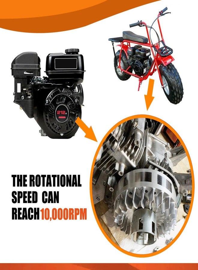 HOLATO Aluminum Flywheel for 212cc Non Hemi Predator 196cc 224cc GX160 GX200 69730 69736 Engine Coleman CT200U BT200X CT200U-EX B200r Baja Warrior MB165 MB200 Mini Bike KT196 Go Kart Parts 10000 RPM - Image 4