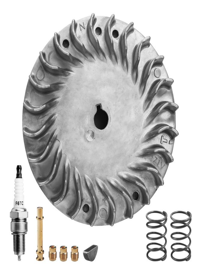 HOLATO Aluminum Flywheel for 212cc Non Hemi Predator 196cc 224cc GX160 GX200 69730 69736 Engine Coleman CT200U BT200X CT200U-EX B200r Baja Warrior MB165 MB200 Mini Bike KT196 Go Kart Parts 10000 RPM - Image 1