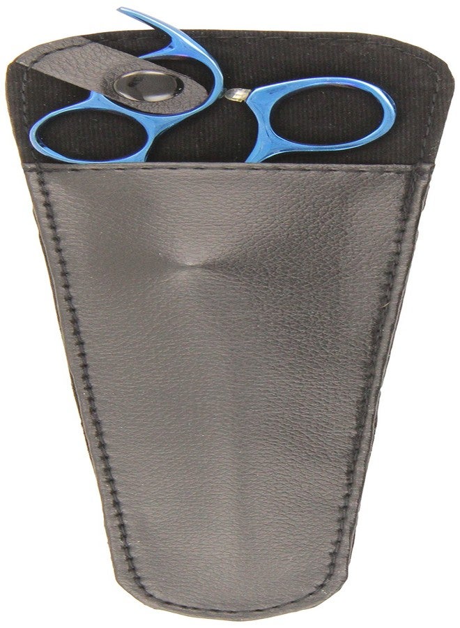 شيرز دايركت مقص حلاقة من الفولاذ المقاوم للصدأ الياباني 440 من ShearsDirect، بطول 8.5 بوصة، بلون أزرق تيتانيوم منحني - Image 2