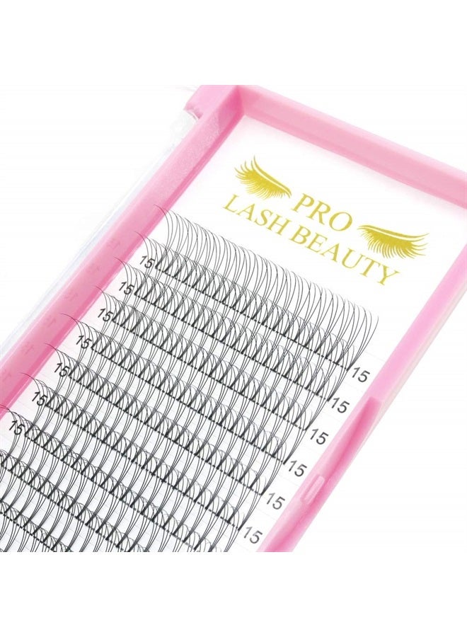 PRO LASHBEAUTY تمديدات رموش صناعية مسبقة الصنع 3D-D-0.10-11 ساق قصيرة تمديدات رموش حجم مسبقة الصنع 3D 5D 7D تمديدات رموش حجم 9 إلى 20 مم مراوح رموش مسبقة الصنع C D تجعيد .07 .10(3D-D-0.10,11مم)