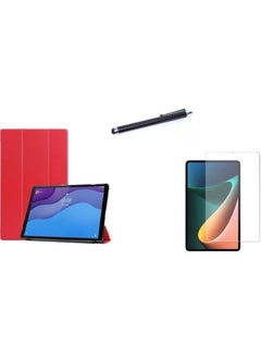 Nezih Case Decent Case Lenovo Tab M10 Plus TB-125F/TB-128F 3rd Gen Pu Leather Foldable Stand Case Screen Protector Pen 