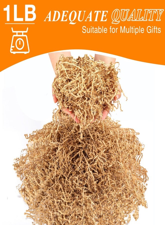 LINSIRON Kraft Crinkle Cut Paper Shred Filler, 1lb(16oz) Brown Shredded Paper for Gift Box Basket Wrapping, Grass Cushion Paper Streamer Stuffing Christmas Wedding Birthday Bridesmaid Handicraft - Image 3
