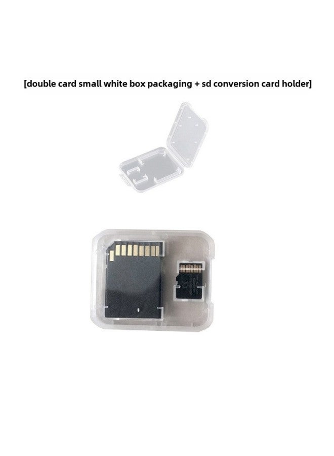 16G High-speed MicroSD/TF Memory Card 32g Driving Instrument 64G Mobile Phone 128G Camera 256G Monitoring-Color:Small White Box Double Card-Capacity:16GB-High Speed C10-U3 Premium Edition  - Image 1