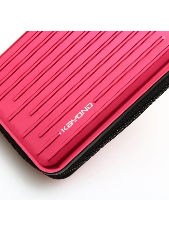 KAYOND Anti-Shock Silver Aluminium Carry Travel Protective Storage Case Bag for 2.5" Inch Portable External Hard Drive HDD USB 2.0/3.0 (Red) - Image 4