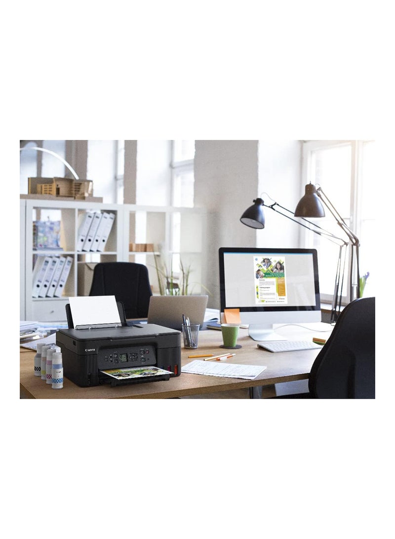 كانون Pixma G3470 خزان الحبر القابل لإعادة الملء، الطباعة والمسح الضوئي والنسخ طابعة لاسلكية - Image 3