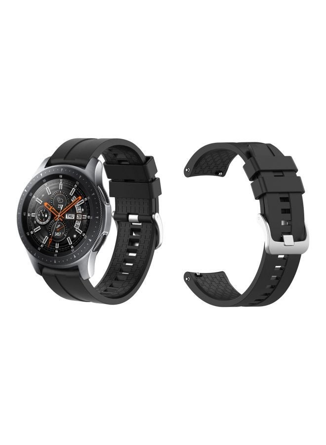 NIBEMINENT Replacement Band For Samsung Galaxy Watch 46 mm Black - Image 2