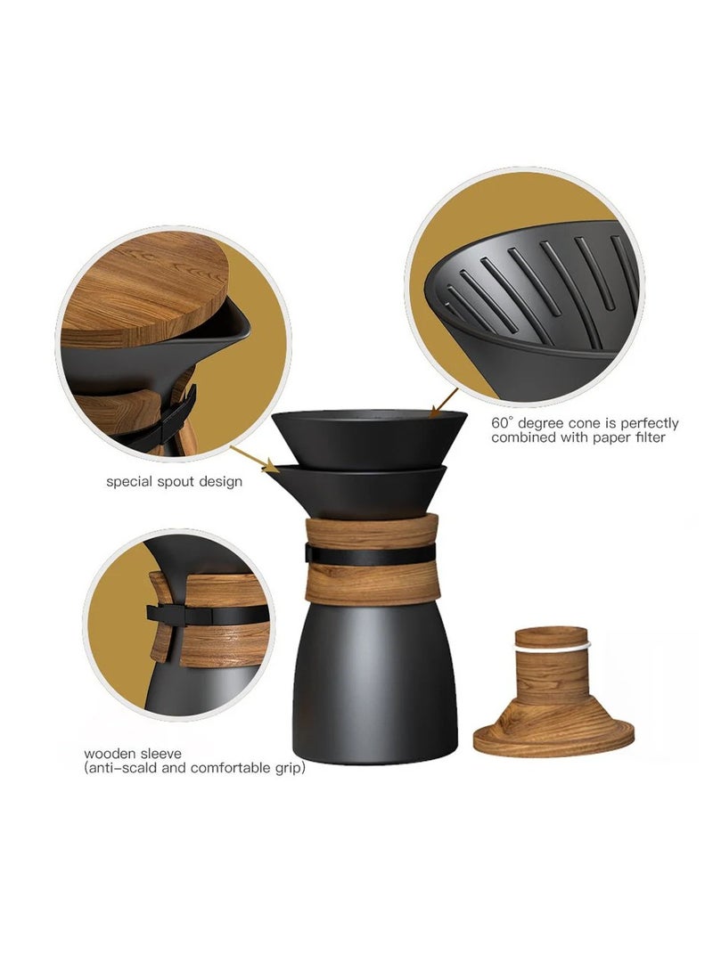 DHPO Ceramic Pour Over Coffee Maker - Image 2