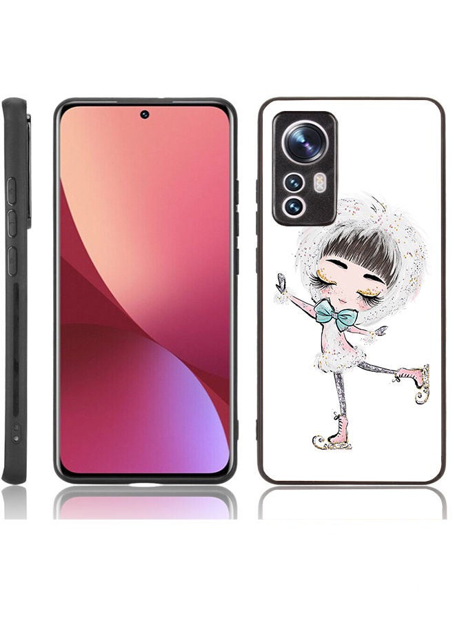 TPU Protection and Hybrid Rigid Clear Back Cover Case Cute Girl for Xiaomi 12 Pro / Xiaomi 12S Pro / Xiaomi 12 Pro Dimensity