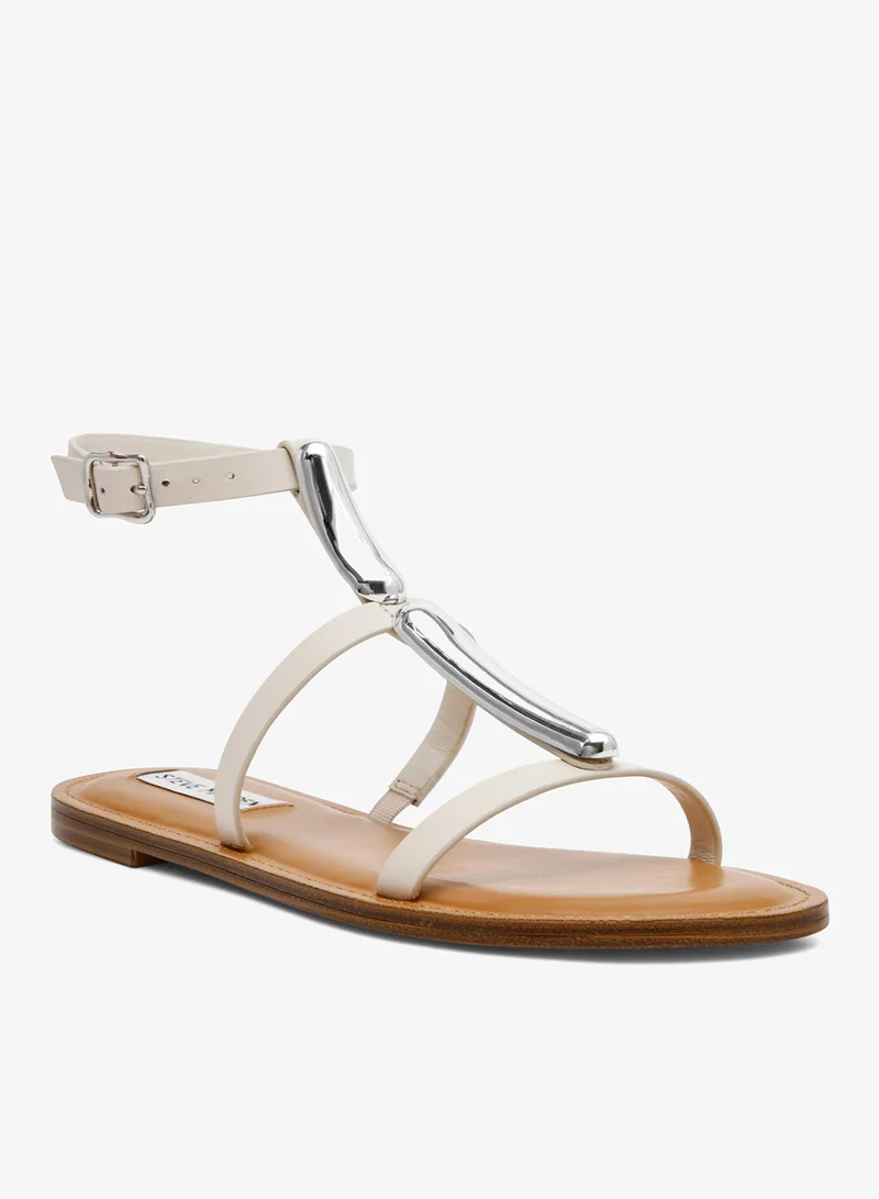 STEVE MADDEN  Steve madden alma women's bone leather flat sandals for Women | Best Price UAE