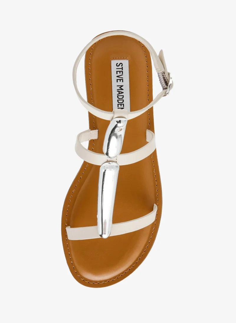 STEVE MADDEN  Steve madden alma women's bone leather flat sandals for Women | Best Price UAE