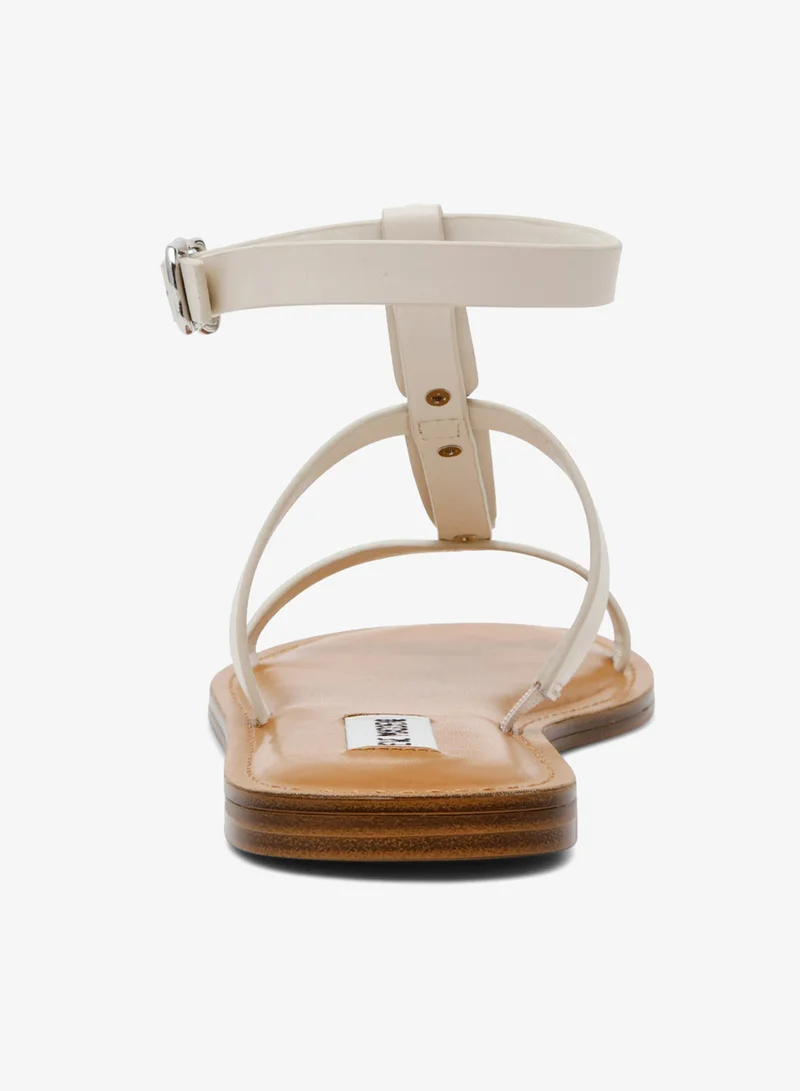 STEVE MADDEN  Steve madden alma women's bone leather flat sandals for Women | Best Price UAE