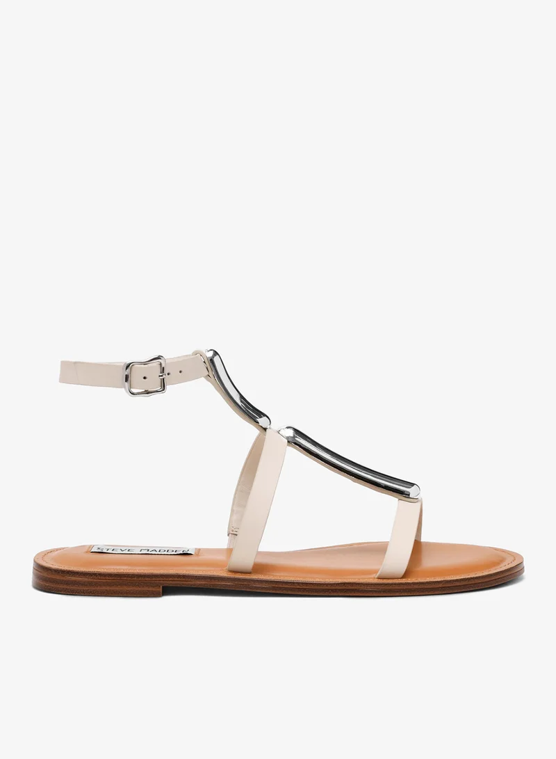 STEVE MADDEN  Steve madden alma women's bone leather flat sandals for Women | Best Price UAE