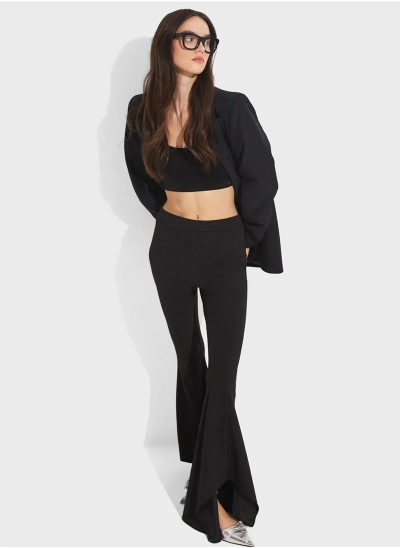 جون High Waist Flared Pants
