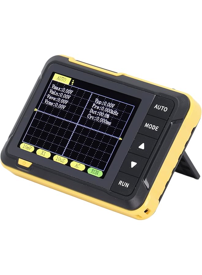 PROMASS Oscilloscope, Mini Portable Handheld Digital Oscilloscope Multimeter, 200kHz Bandwidth 2.5MS/s Sampling Rate DDS Signal Generator, 2.8 LCD Display Automatic Waveform Capture  - Image 1