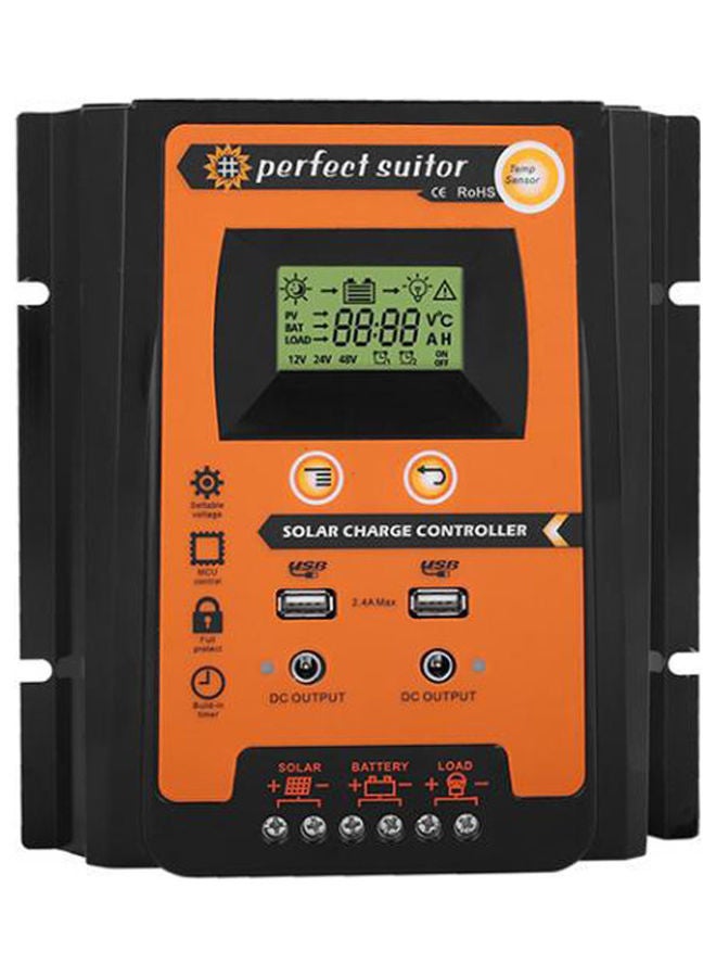 NIBEMINENT Solar Charge Controller Orange/Black - Image 1