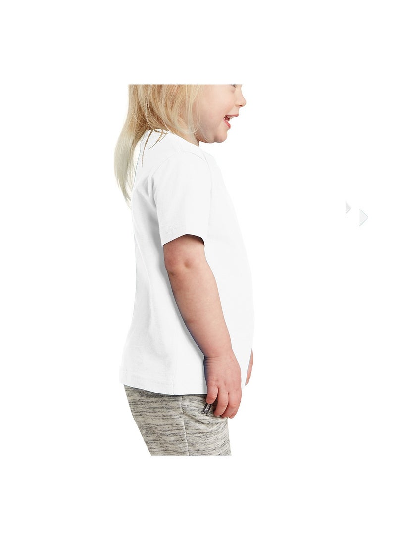 PRINTSHOP4ME Celebrate 100 Days of School Girl's Cotton T-Shirt - kid's T-Shirt - Celebrate 100 Days of School - Girl's 100 Days of School T-Shirt - kid's Gift  - Image 3