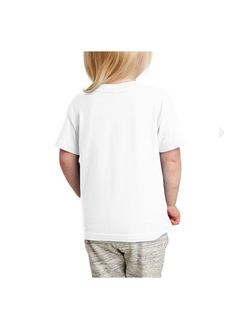 PRINTSHOP4ME Celebrate 100 Days of School Girl's Cotton T-Shirt - kid's T-Shirt - Celebrate 100 Days of School - Girl's 100 Days of School T-Shirt - kid's Gift  - Image 2