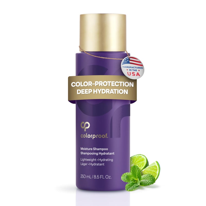 Colorproof Moisture Shampoo 8.5 Fl. Oz. Hydrating Sulfate-Free Shampoo for Color-Treated Hair, Mojito Mint Scent - Image 1