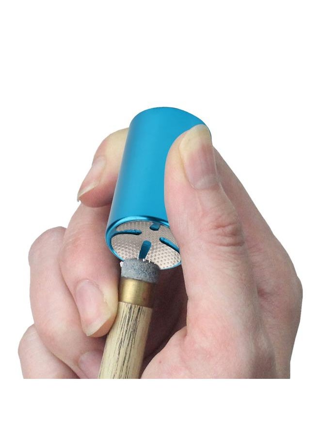 Thoraya Portable 2in1 Billiard Cue Tip Tool Pool Stick Shaper Repair Scuffer Pick(Blue)  - Image 3