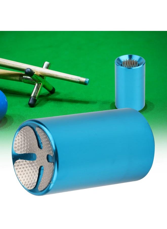 Thoraya - Portable 2in1 Billiard Cue Tip Tool Pool Stick Shaper Repair Scuffer Pick(Blue) - Image 1