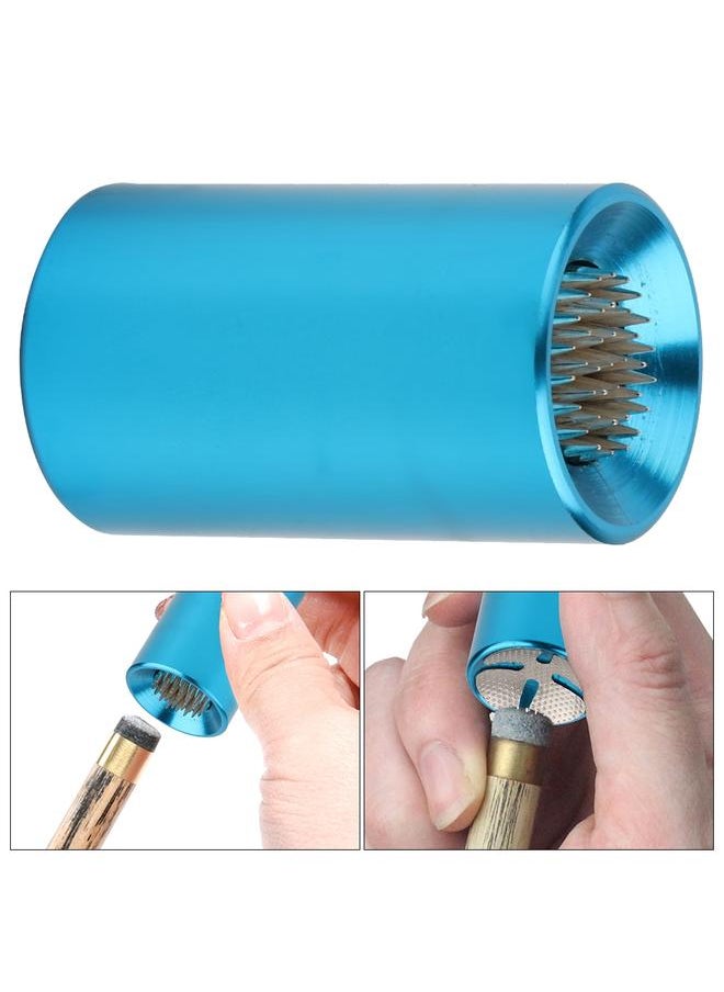 Thoraya Portable 2in1 Billiard Cue Tip Tool Pool Stick Shaper Repair Scuffer Pick(Blue)  - Image 4