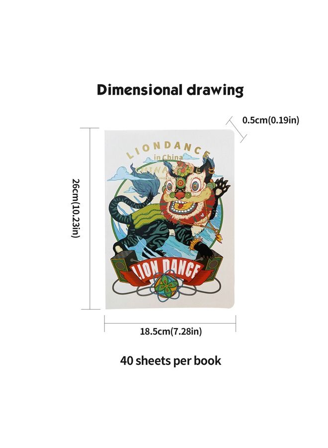 XIANGYU 5-Piece B5 Thread Stitching Student Notebook Lined Exercise Book For School  - Image 4