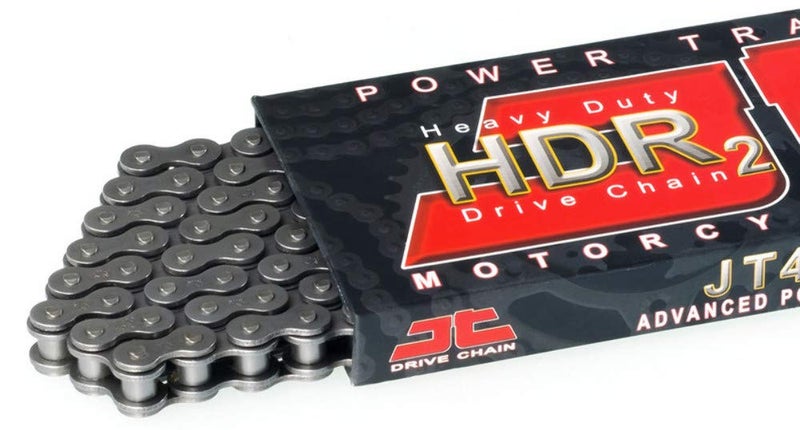 JT Chain JTC420HDR120SL (420 Series) Black Steel 120 Link Heavy Duty Non O-Ring Chain with Connecting Link - Image 3