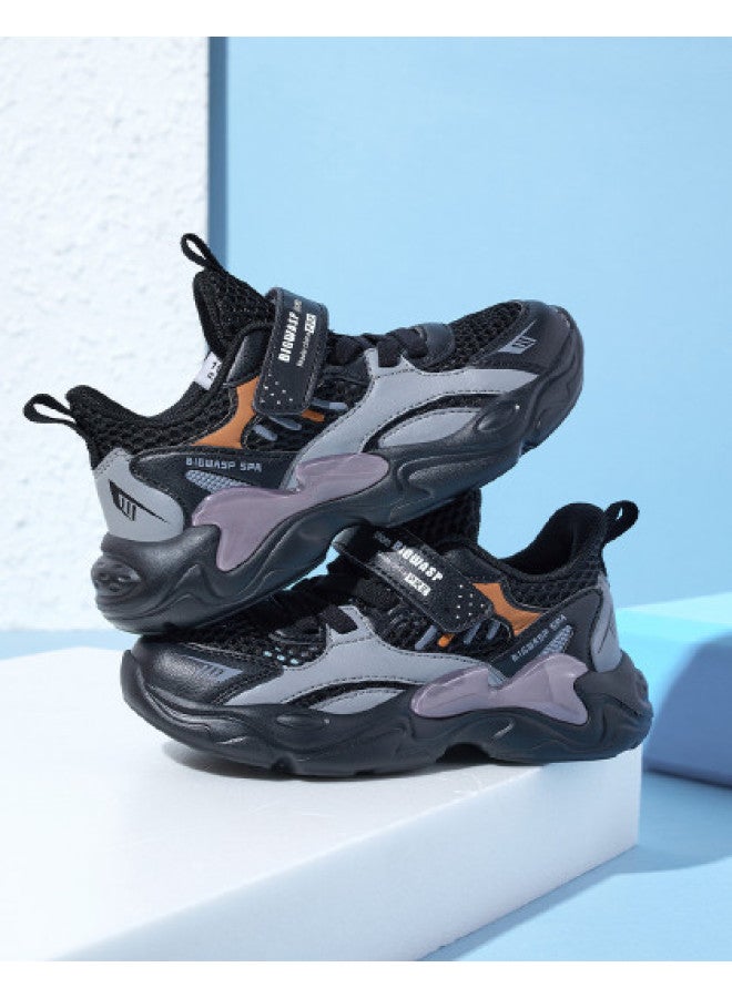 Bumblebee Boys' Sneakers, Kids' Breathable Mesh Running Shoes For Summer, Children's Casual Shoes For Boys And Girls, School Students' Sports Shoes - Image 1