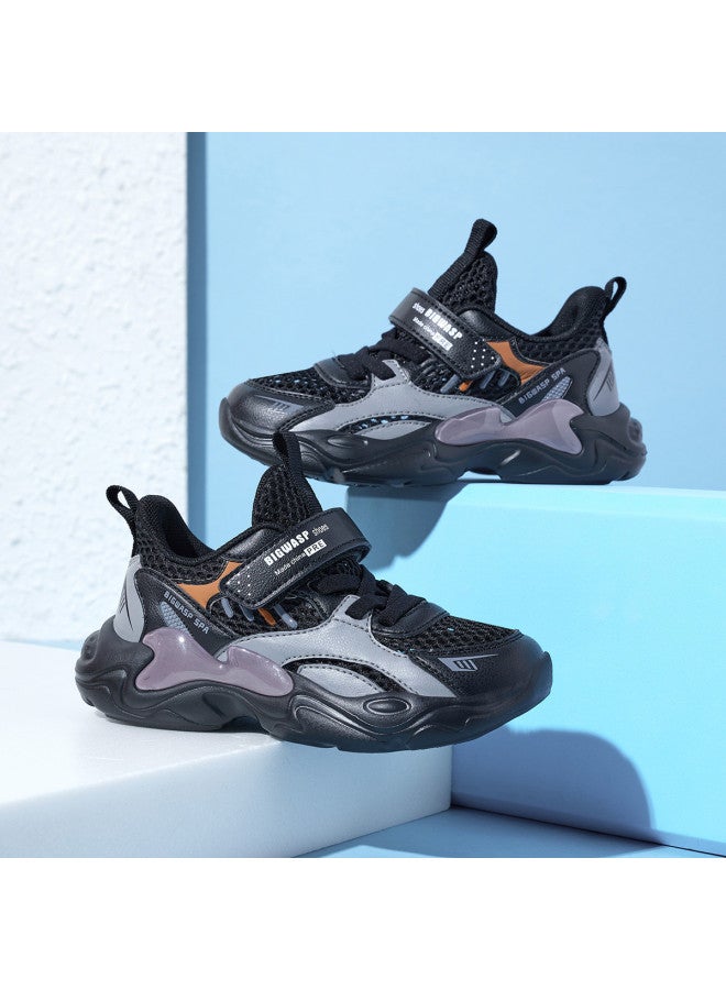 Bumblebee Boys' Sneakers, Kids' Breathable Mesh Running Shoes For Summer, Children's Casual Shoes For Boys And Girls, School Students' Sports Shoes - Image 2