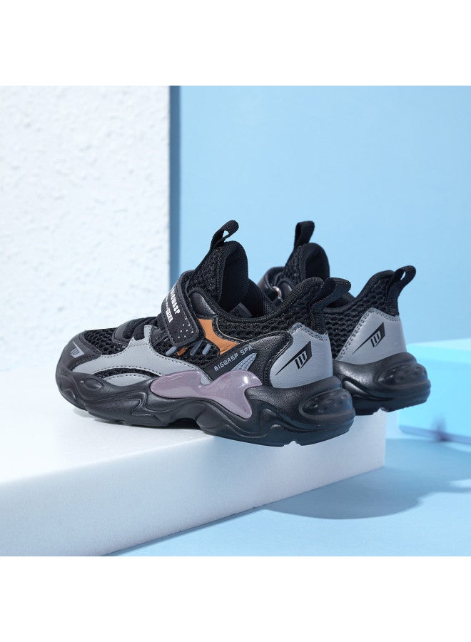 Bumblebee Boys' Sneakers, Kids' Breathable Mesh Running Shoes For Summer, Children's Casual Shoes For Boys And Girls, School Students' Sports Shoes - Image 4