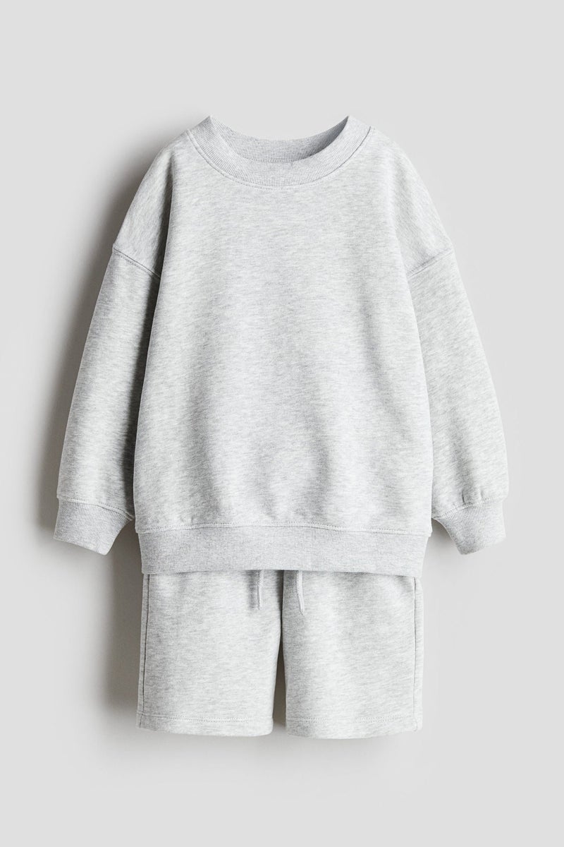 H&M 2-Piece Sweatshirt And Shorts Set - Image 1