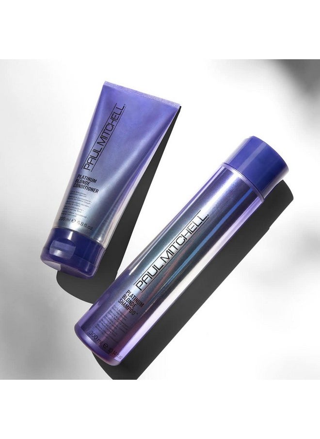 Paul Mitchell - Platinum Blonde Purple Conditioner Cools Brassiness + Eliminates Warmth For Colortreated Hair + Naturally Light Hair Colors 33.8 Fl. Oz - Image 1