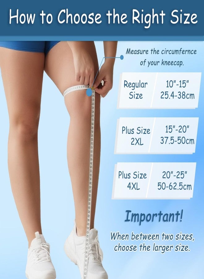 King Mills Extra Large Knee Brace Support to Knee Pain, Arthritis or Meniscus Tear. Adjustable Plus Size Knee Brace for Women and Men, Adult 4XL, Grey Black. - Image 3