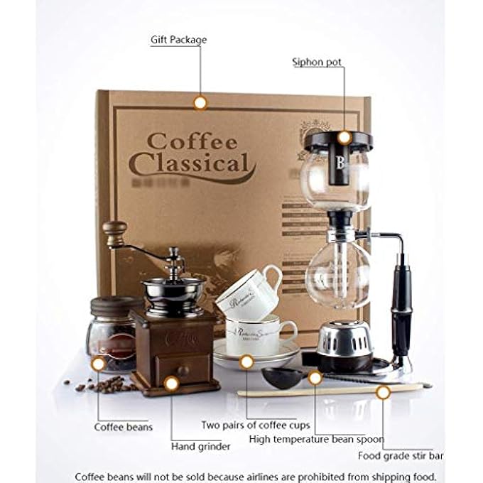 Cool Baby Siphon Coffee Maker Set For Business Gift 39 * 14 * 44Cm Vacuum Coffee Makers - Image 3