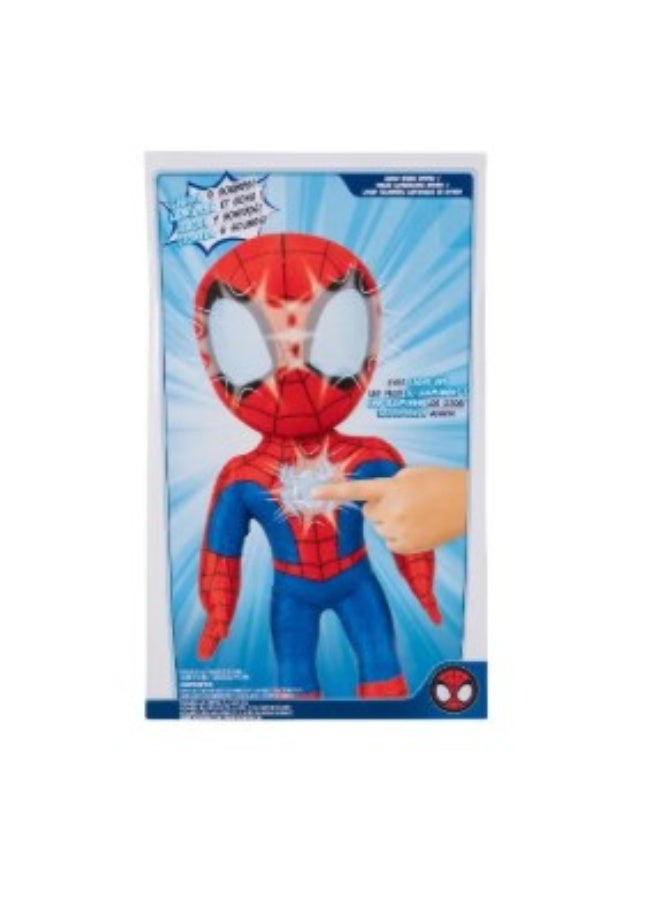 Marvel Spider-Man Classics Spidey N Friends Spidey Features Interactive Plush Glow Webs with Lights & Sounds Battery Operated | Marvel | Spiderman | Soft Toy | Collectible Toys | Encourages Imaginative Play | Gift for Kids & Toddlers - Image 2