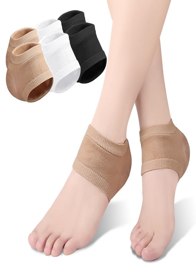 YERGOFE Moisturizing Heel Socks - 3 Pair - Gel Sock Set for Men, Women & Kids, Plantar Fasciitis & Arch Support - Image 1
