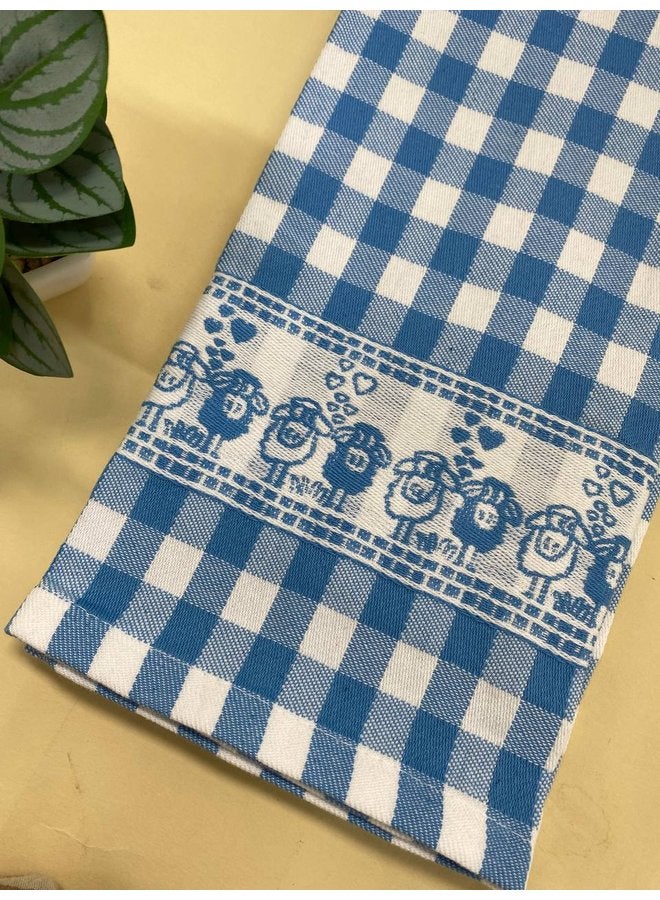 توالا منشفة مطبخ قطنية زرقاء ٥٠*٧٠ - Image 2