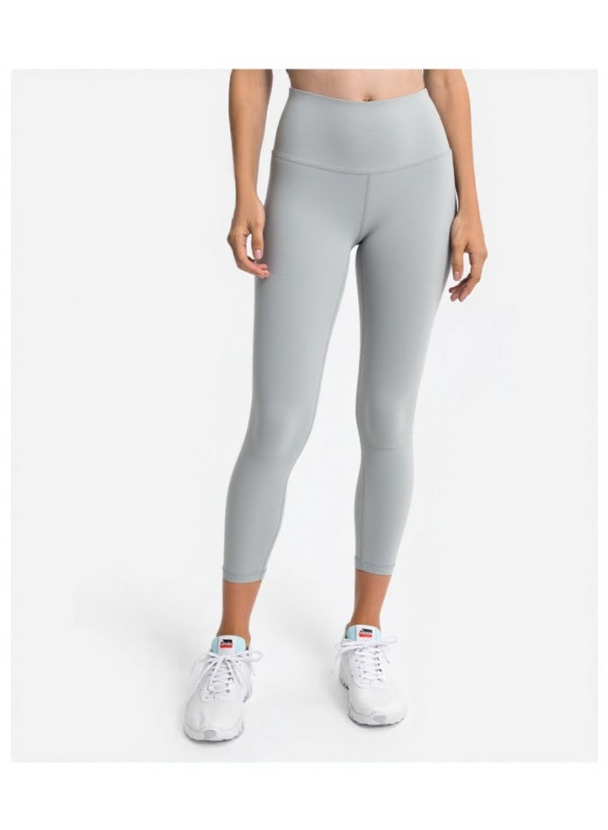 NIBEMINENT Essential/Pure&Plain 7/8 Leggings, High Waisted Compression Soft Pants Workout Athletic Yoga Pants 24" - Image 2