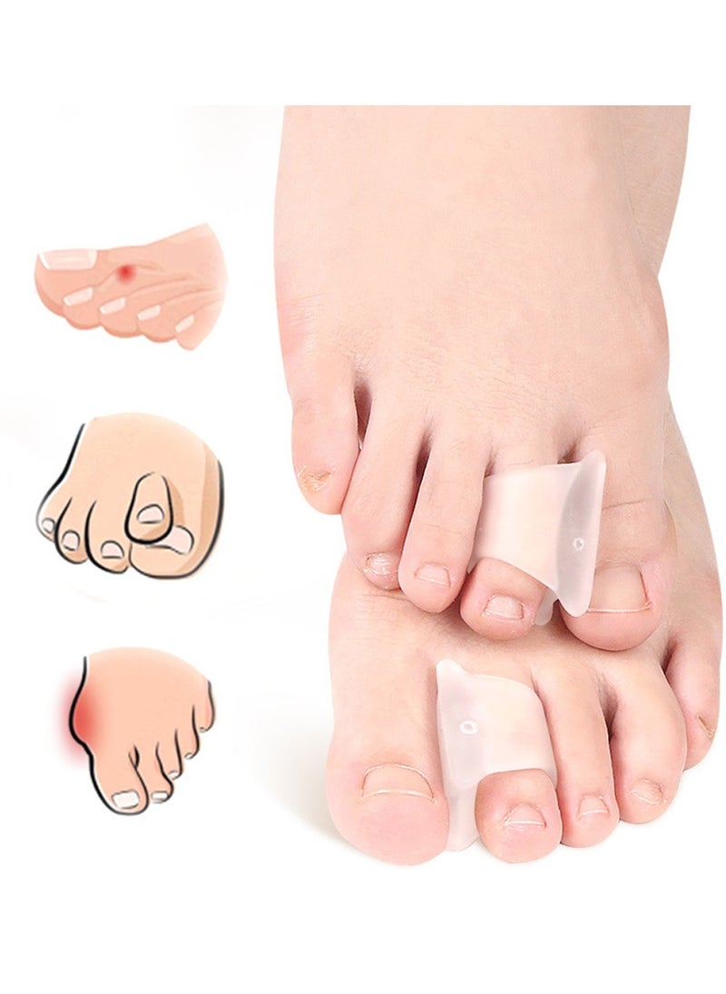 SYOSI - 6 Pcs Toe Corrector Straightener for Overlapping Toes Spacers Separators Women and Men - Image 1