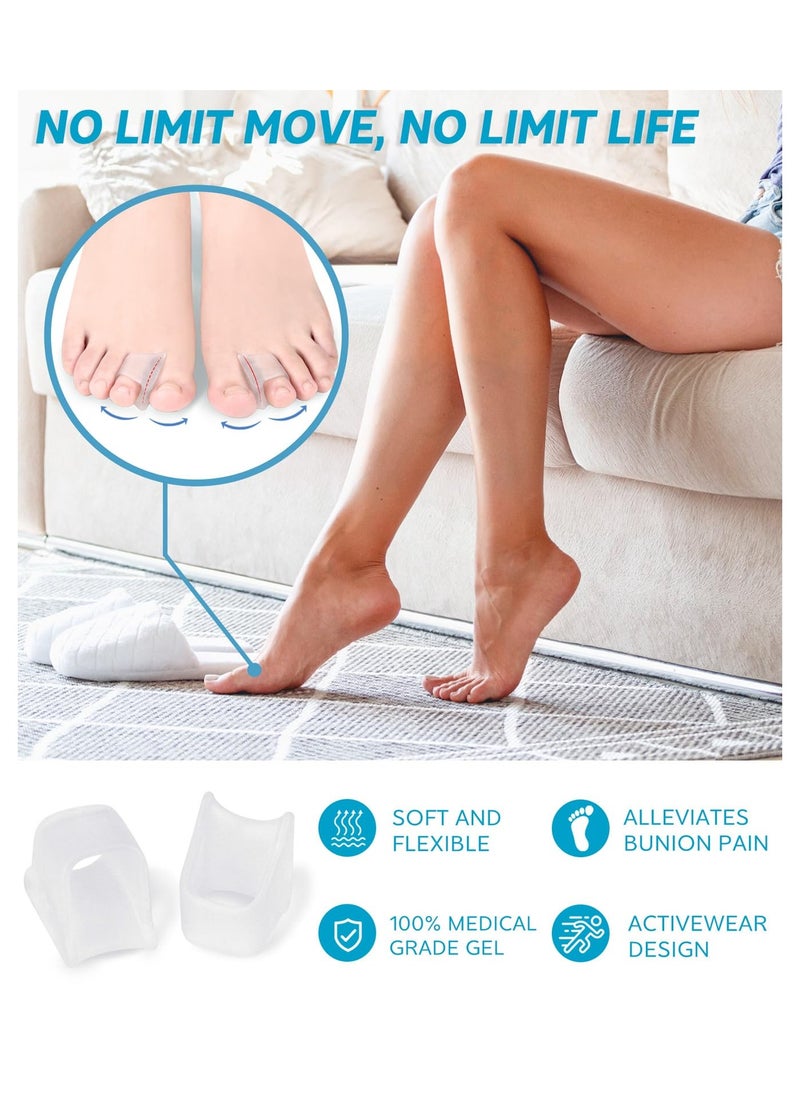 SYOSI - 6 Pcs Toe Corrector Straightener for Overlapping Toes Spacers Separators Women and Men - Image 1