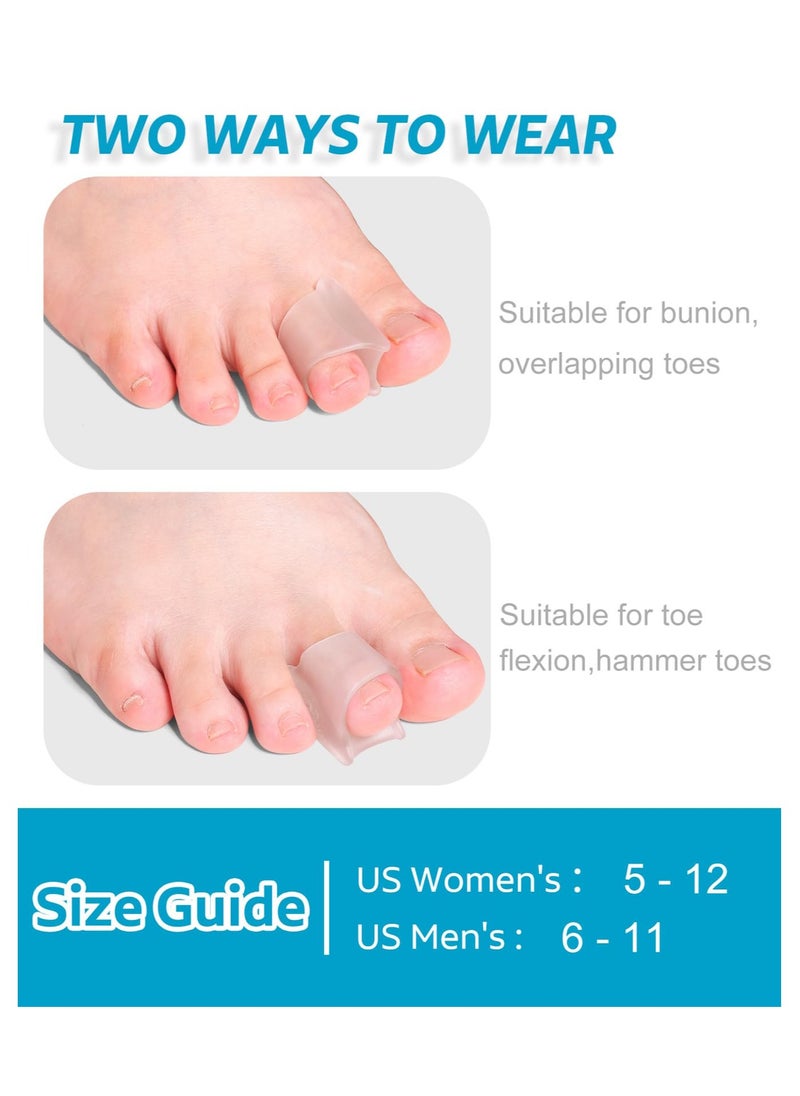 SYOSI - 6 Pcs Toe Corrector Straightener for Overlapping Toes Spacers Separators Women and Men - Image 1