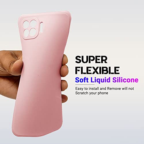 LIRAMARK Silicone Soft Back Cover Case for Oppo F17 Pro / A93 / Reno 4F (Pink) - Image 3