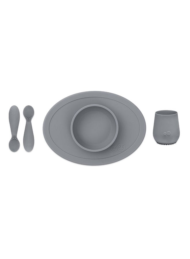 ازبيز EZPZ - طقم الطعام الأول - رمادي - Image 1