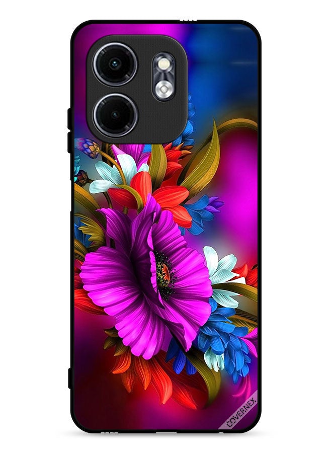 Covernex غطاء حماية إنفينكس هوت 50i 4G فنون الزهور HD - Image 1