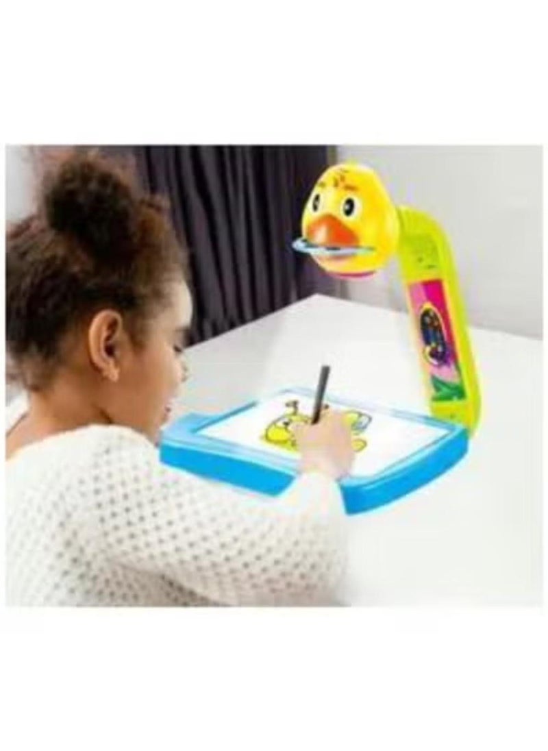 null - Projector Learning from Little Treasures Draw and Trace with duck shaped projector, 3 slide lantern plates... - Image 1