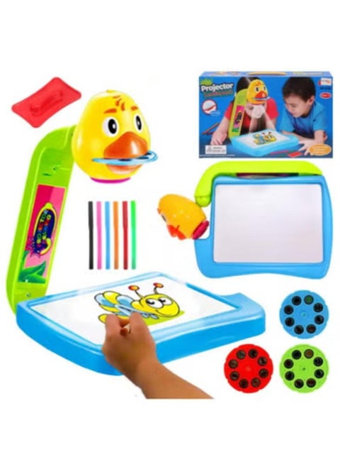 Projector Learning from Little Treasures Draw and Trace with duck shaped projector, 3 slide lantern plates...
